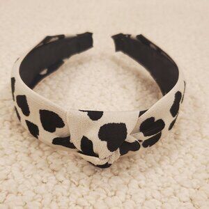 Heart Print Knot Headband